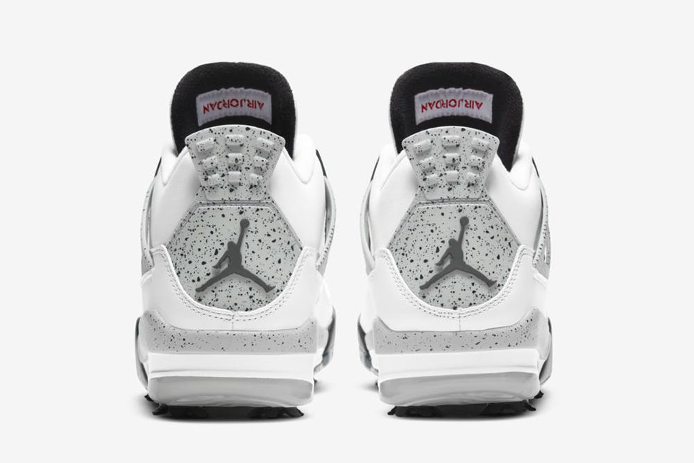 air jordan 4 white cement golf shoes